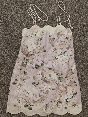 Zimmermann Acacia Scallop Mini Dress 0